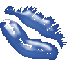 Gif animé bouche bleue